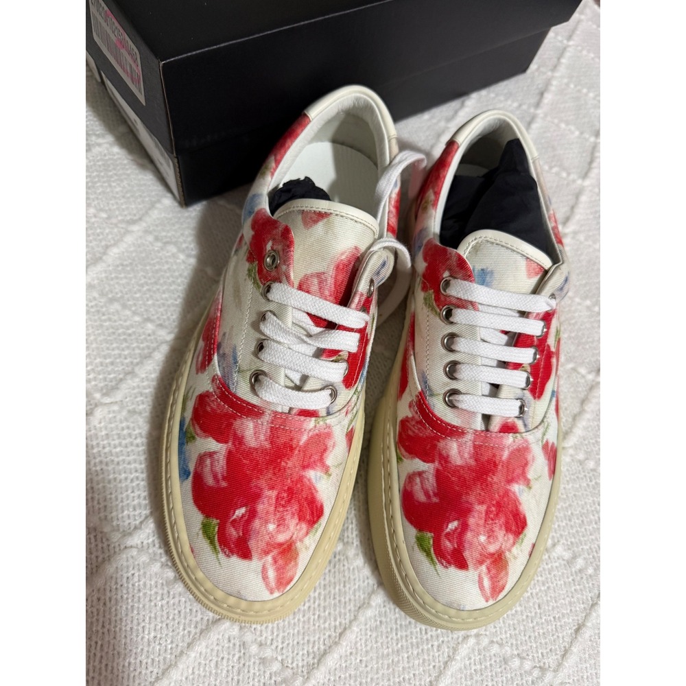 Saint Laurent Paris Floral Canvas Sneakers - Chic & Luxury EU/40 US/9-9.5‎ - Picture 2 of 13